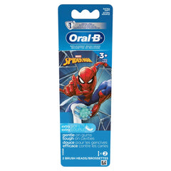 Kids Extra Soft Replacement Brush Heads featuring Marvel's Spiderman, 2 ct
