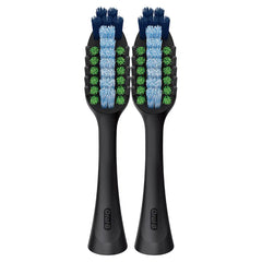 Clic Toothbrush Whitening Replacement Brush Heads, Black, 2 Count