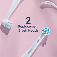 Oral-B iO Gentle Care Replacement Brush Heads, 2-Count, White
